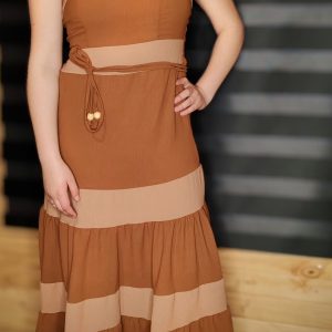 Vestido Anita Camel